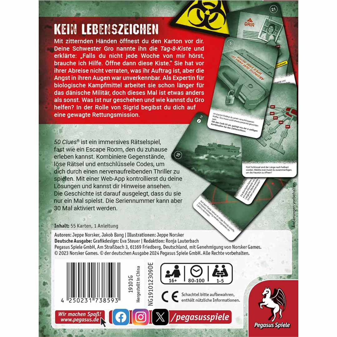 50 Clues - Kein Lebenszeichen (Sigrids Suche Teil 1)