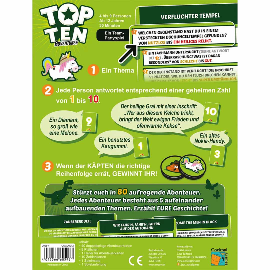Top Ten Adventures